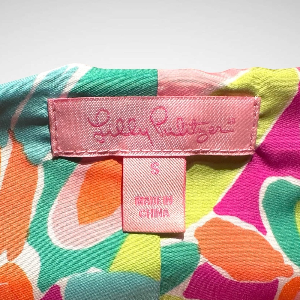Lilly Pulitzer Pink Quilted Puffer Vest with Floral Inside Size S - Picture 6 of 8